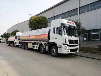 東風天龍前四后八23.5方運油車，20.3噸油罐車